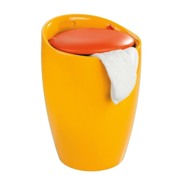 Žuta košara za rublje i stolica u jednom Wenko Candy, 20 l