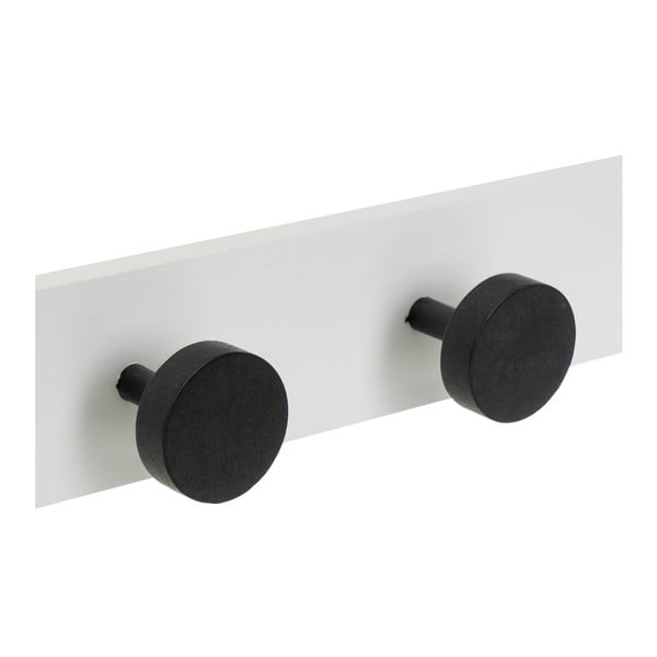 Crno-bijela zidna vješalica od masivnog bora 40 cm Anillos – Casa Selección-image-2