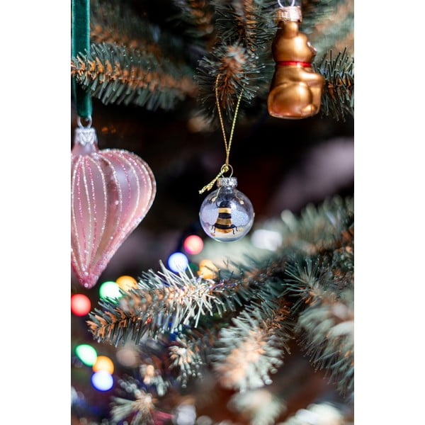 Stakleni božićni ukrasi u setu 12 kom ø 3 cm Bee Mini – Sass & Belle-image-1