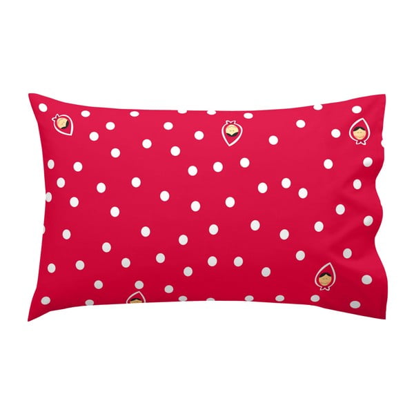 Crvena pamučna navlaka za jastuk Lisica Gradma, 50 x 30 cm