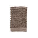 Smeđe-sivi pamučan ručnik od frotira 30x30 cm Classic – Zone