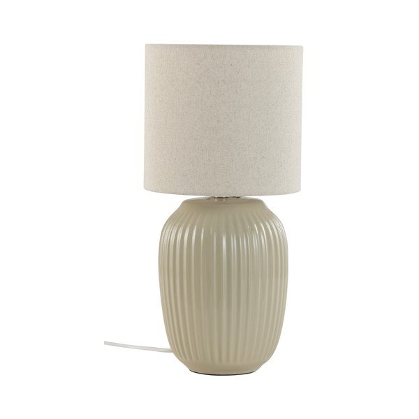 Bež stolna lampa keramička (visina 41,5 cm) Karlsson – Jotex