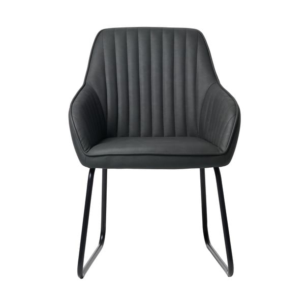 Siva stolica za blagovanje Unique Furniture Brooks