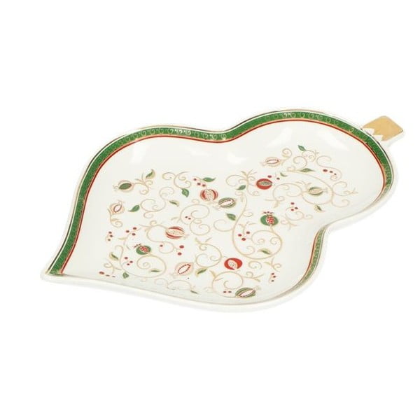 Tanjur za posluživanje s božićnim motivom Brandani Tempo di Festa, dužine 22,5 cm