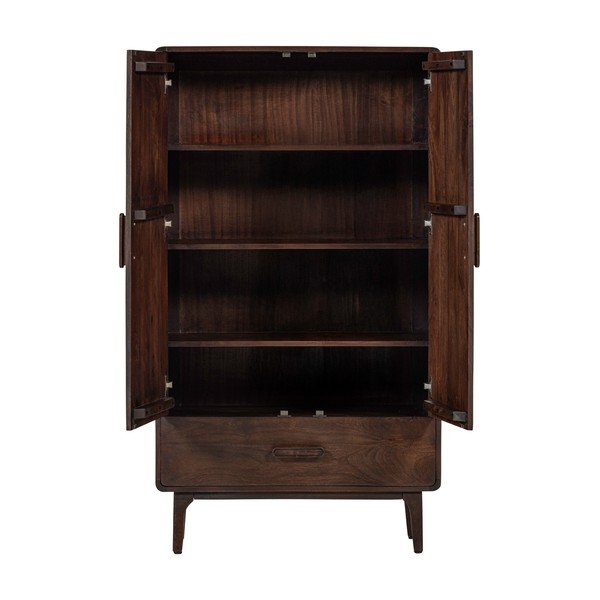 Ormarić od masivnog manga u tamnoj prirodnoj boji 85x150x35 cm Liya – WOOOD-image-4