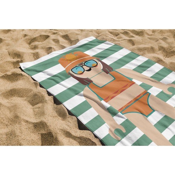 Zeleni pamučan ručnik za plažu od frotira 75x140 cm Summer Girl – Playmobil-image-1