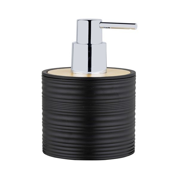 Crni plastičan dozator sapuna 350 ml Lyon – Allstar-image-1