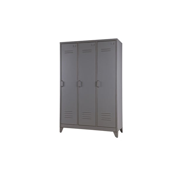 Sivi trokrilni ormar WOOOD Max-image-2
