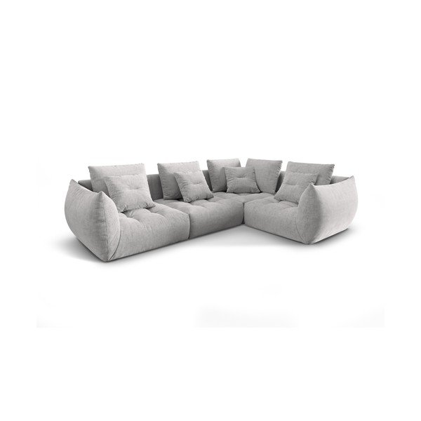 Svijetlo siva kutna garnitura (s desnim kutom) Bloom – Micadoni Home-image-3