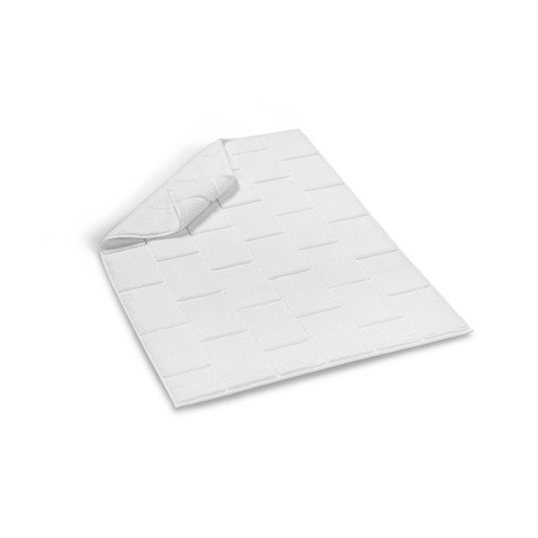 Bijela pamučna prostirka za kupaonicu Foutastic Tile, 50 x 80 cm-image-1