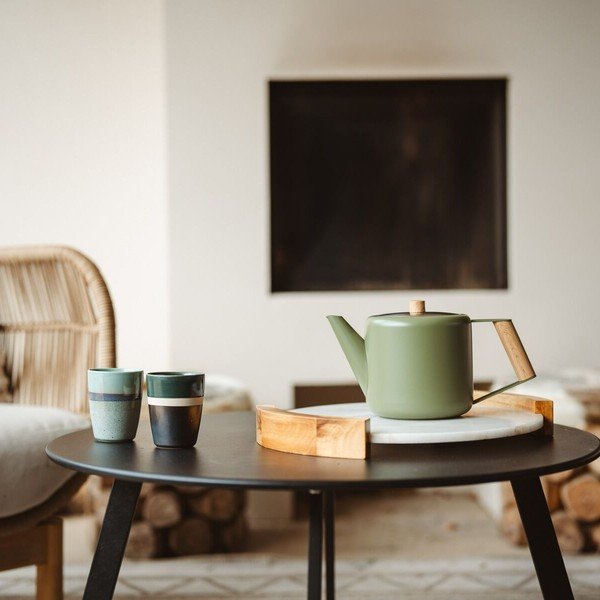 Zeleni čajnik od nehrđajućeg čelika 1,1 l Duet Boston – Bredemeijer-image-1