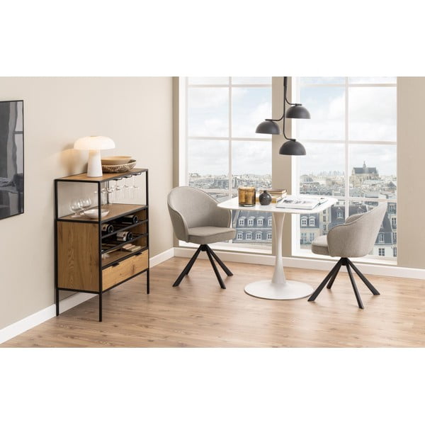 Blagovaonski stol s keramičkom daskom 90x90 cm Malta – Actona-image-3