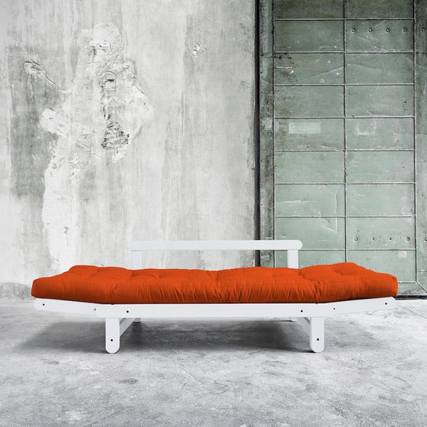 Sofa na razvlačenje Karup Beat White / Orange-image-2