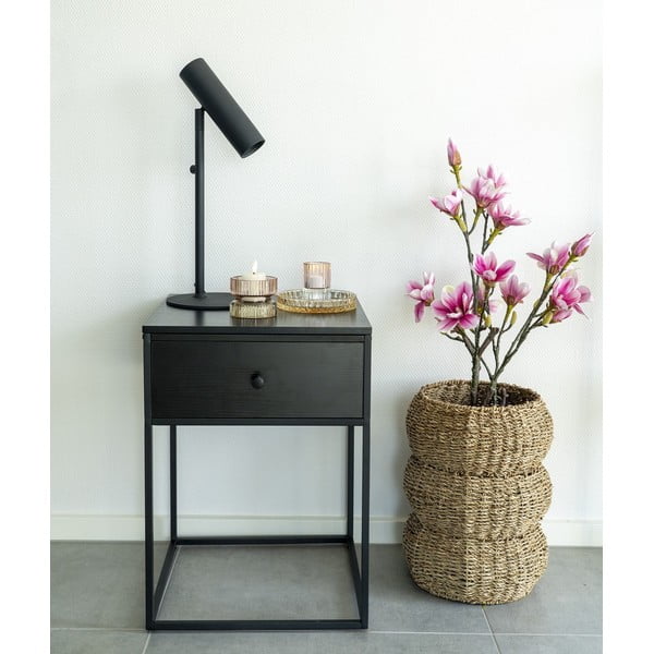 Crni noćni ormarić Vita – House Nordic-image-1