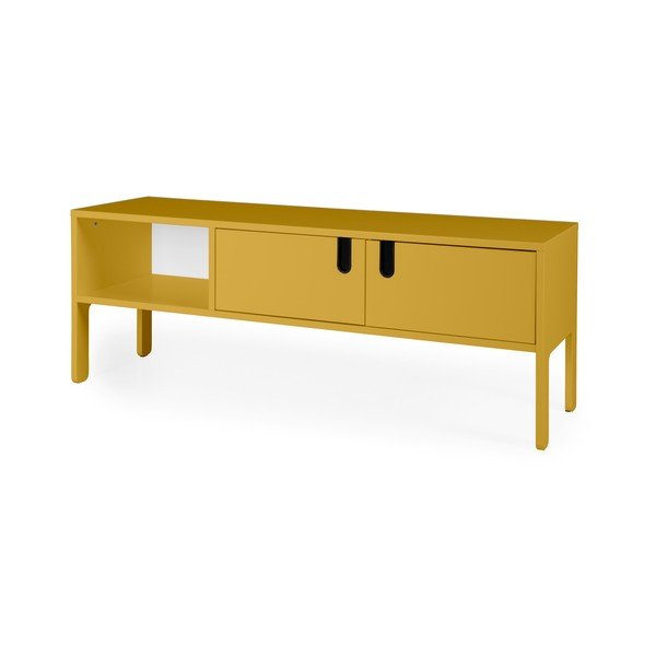 Žuta komoda za TV Tenzo Uno, širina 137 cm-image-2