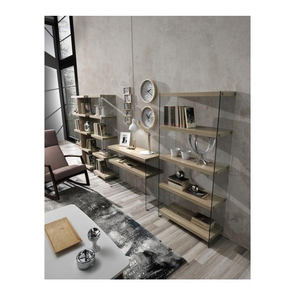 Pomoćni stol s pločom stola u dekoru hrasta u prirodnoj boji 35x100 cm Nancy – Tomasucci-image-2