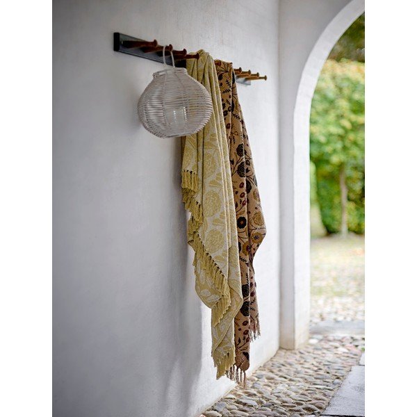 Žuta  deka od mješavine pamuka 130x155 cm Pratello – Bloomingville-image-2