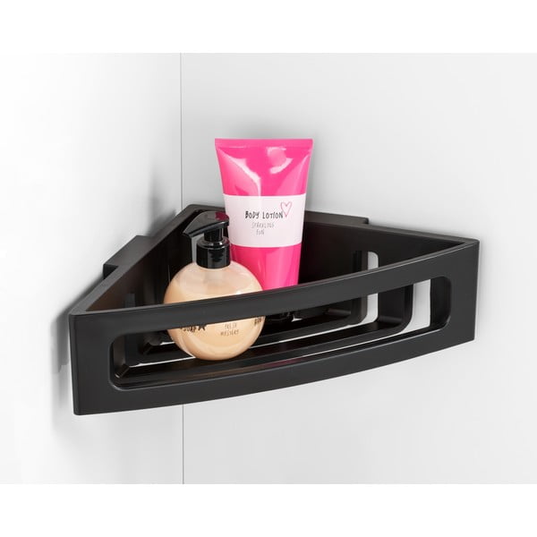 Crna kutna plastična kupaonska polica Bralia - Wenko-image-4