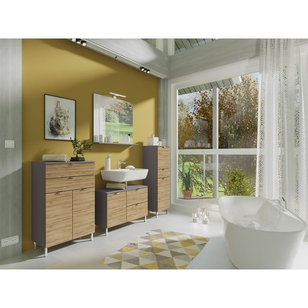 Ormarić s hrastovim dekorom Germania Mauresa, visina 120 cm-image-4