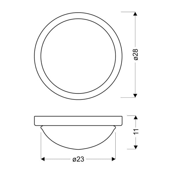 Stropna lampa zlatne boje sa staklenim sjenilom ø 28 cm Roda - Candellux Lighting-image-2