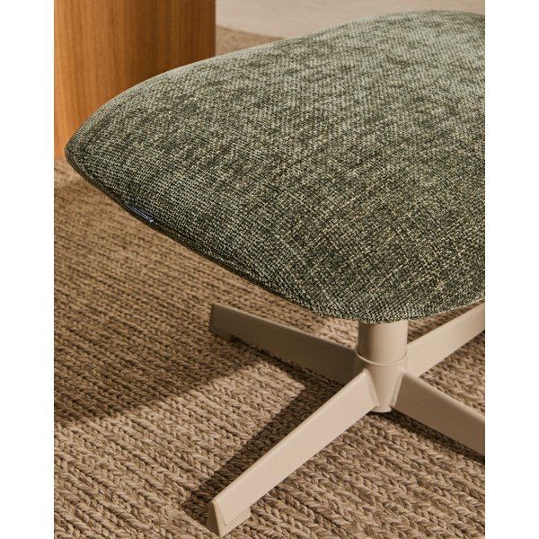 Zeleni tabure od šenila Teryl – Kave Home-image-3