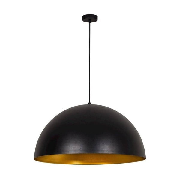 Crna viseća svjetiljka sa zlatnim detaljem Hill Rondo Grande