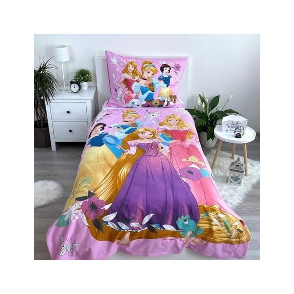 Pamučna dječja posteljina za krevet za jednu osobu 140x200 cm Princess – Jerry Fabrics-image-1
