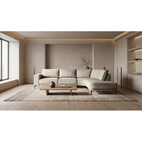 Bež kutna garnitura (s desnim kutom) Copenhagen – Scandic-image-1