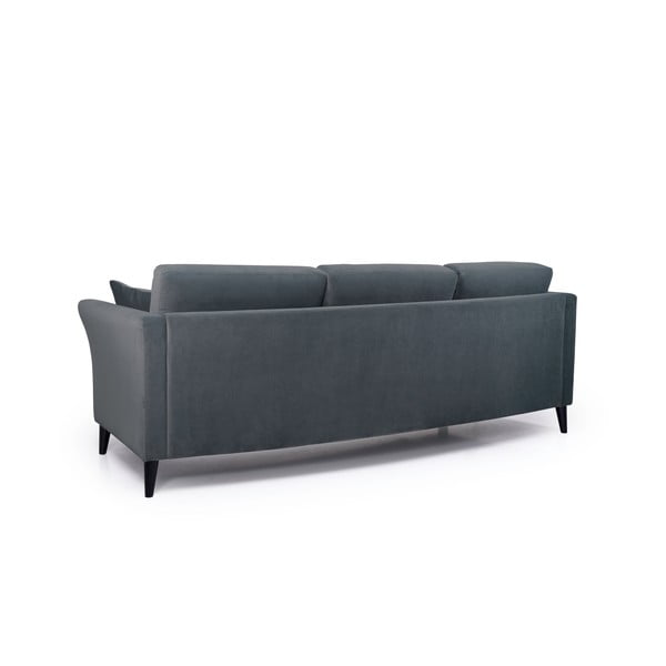 Tamnosiva baršunasta sofa Scandic Eden, 237 cm-image-3