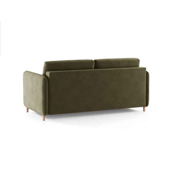 Zelena baršunasti sofa za spavanje 184 cm – Micadoni -image-3