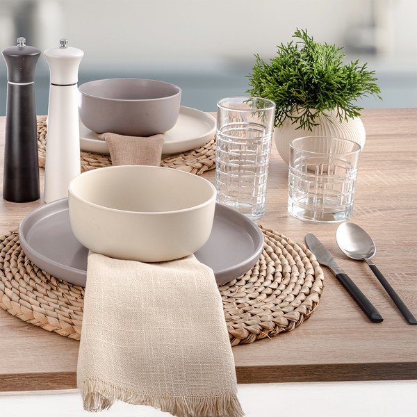 Crni/u srebrnoj boji pribor 24 kom od nehrđajućeg čelika Skandi – Orion-image-2