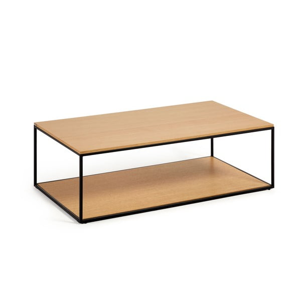 Stolić za kavu s pločom stola u dekoru hrasta u prirodnoj boji 60x110 cm Yoana – Kave Home