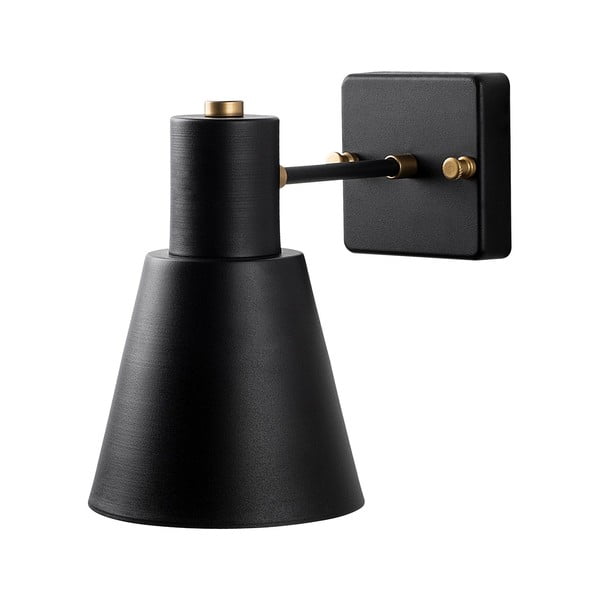 Crna/u zlatnoj boji zidna lampa ø 14 cm Funnel – Opviq lights