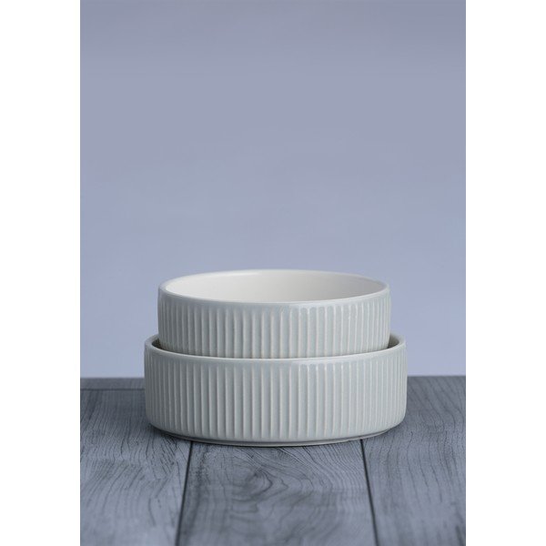 Zdjela za hranu za ljubimce od kamenine za pse ø 15 cm Linear Grey – Mason Cash-image-1