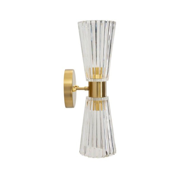 Staklena zidna lampa u zlatnoj boji Prague – Mauro Ferretti-image-2