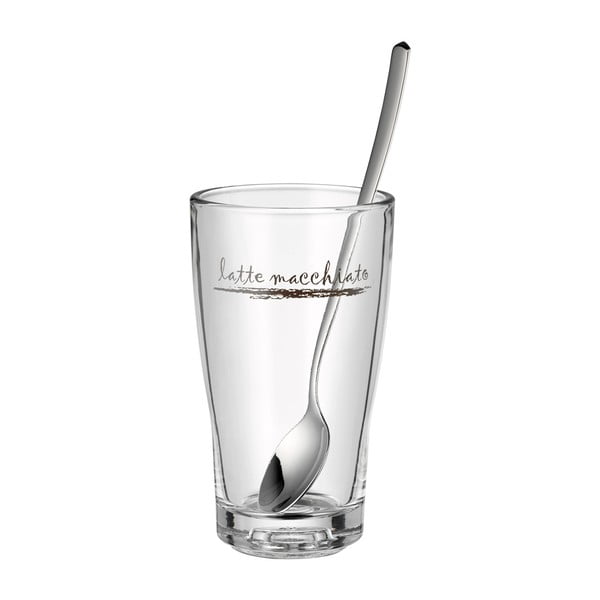 Staklene šalice sa žličicama srebrne boje u setu od 6 komada 280 ml - WMF-image-2