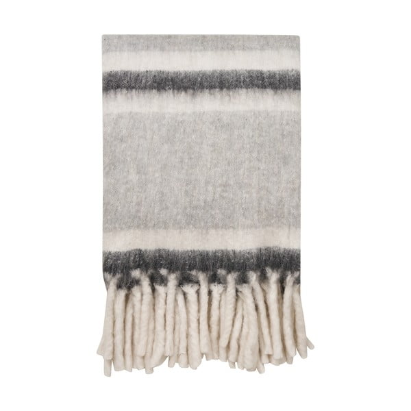 Siva deka od mješavine vune 130x170 cm Carmel – House Nordic