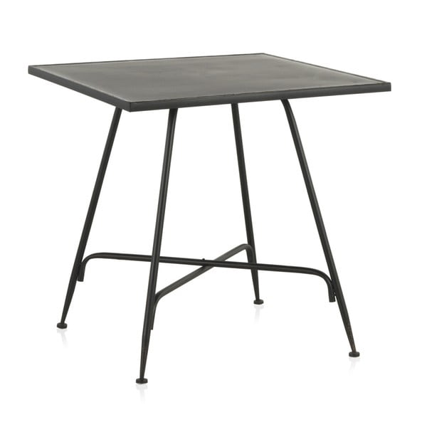 Crni metalni barski stol Geese Industrial Style, 80 x 80 cm