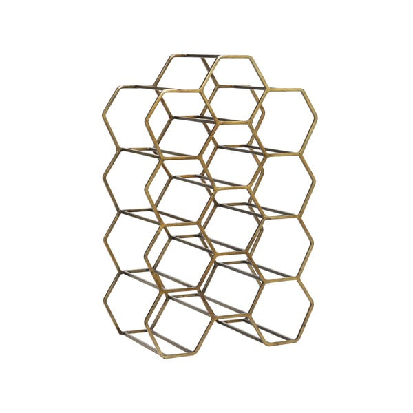 Metalni stalak za vino brončane boje za 12 boca Salbris - Light & Living-image-2