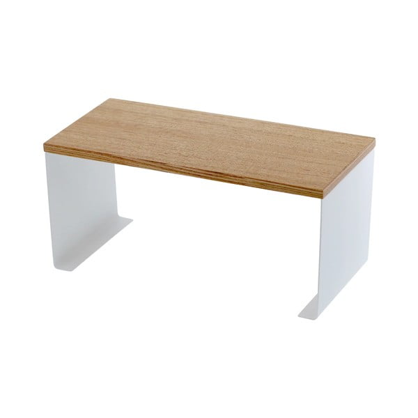 Bijela/u prirodnoj boji metalna dodatna kuhinjska polica 30,5x14 cm Tosca – YAMAZAKI