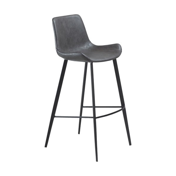 Siva barska stolica od eko kože DAN-FORM Denmark Hype, visina 103 cm