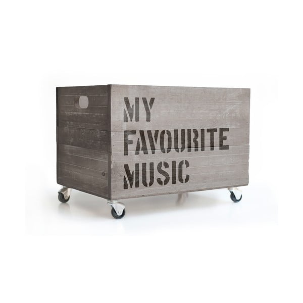 Siva kutija s kotačima Really Nice Things Happy Favourite Music