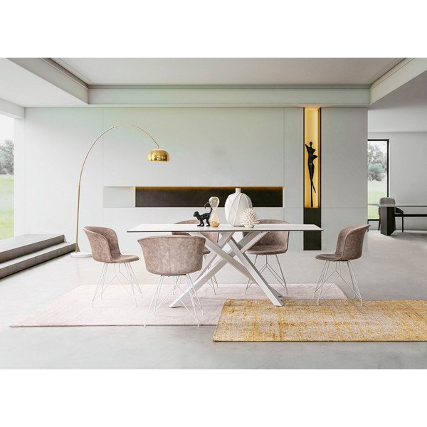 Senf žuti ručno rađen tepih od šenila 155x230 cm Yuno – Bizzotto-image-2