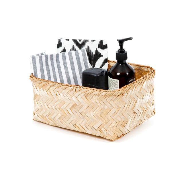 Košara za pohranu od bambusa Compactor Halong Basket, 30 x 15 cm-image-3