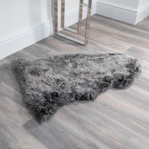 Siva prostirka od ovčje kože Native Natural Sheep 60 x 120 cm-image-2