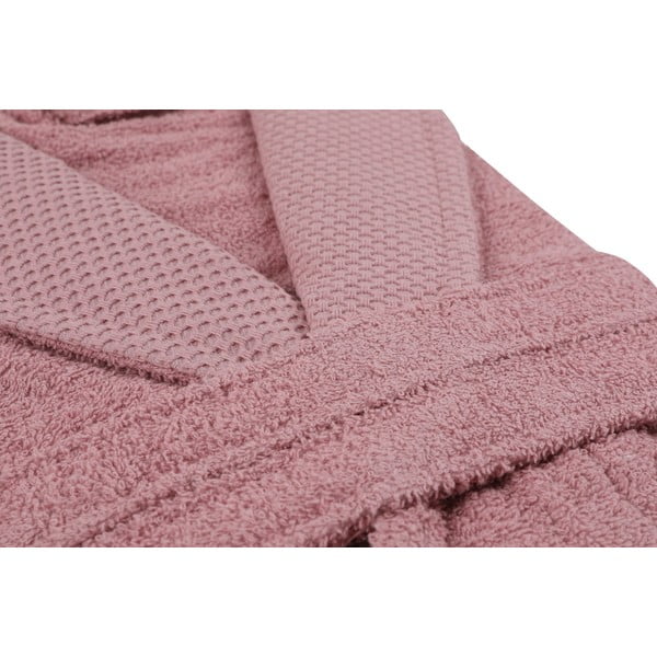 Ružičasti pamučni kućni ogrtač M Cappa – Foutastic-image-1