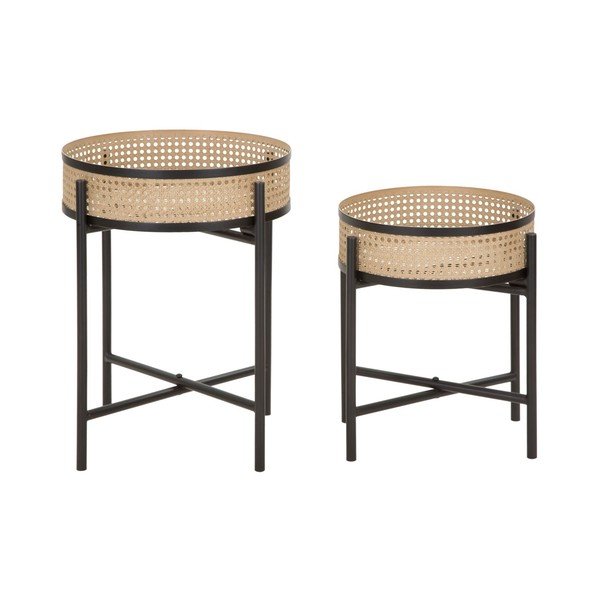 Okrugli pomoćni stolići u setu 2 kom ø 40 cm Fuji – Mauro Ferretti-image-2