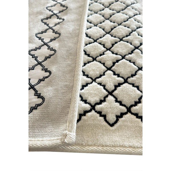 Krem kupaonske prostirke u setu 2 kom 60x100 cm Luxury – Foutastic-image-2