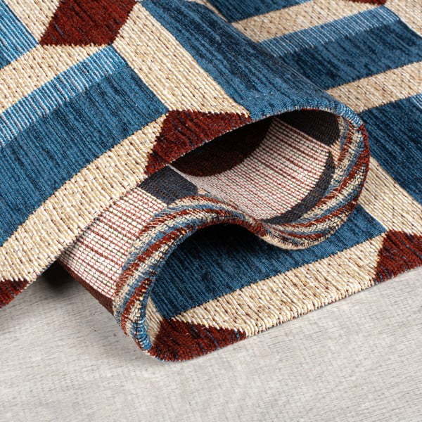 Plava staza 60x230 cm Lennox Geometric – Flair Rugs-image-2