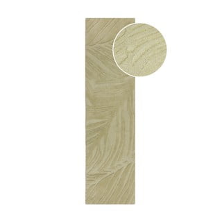 Zeleni vuneni tepih 60x230 cm Lino Leaf - Flair Rugs